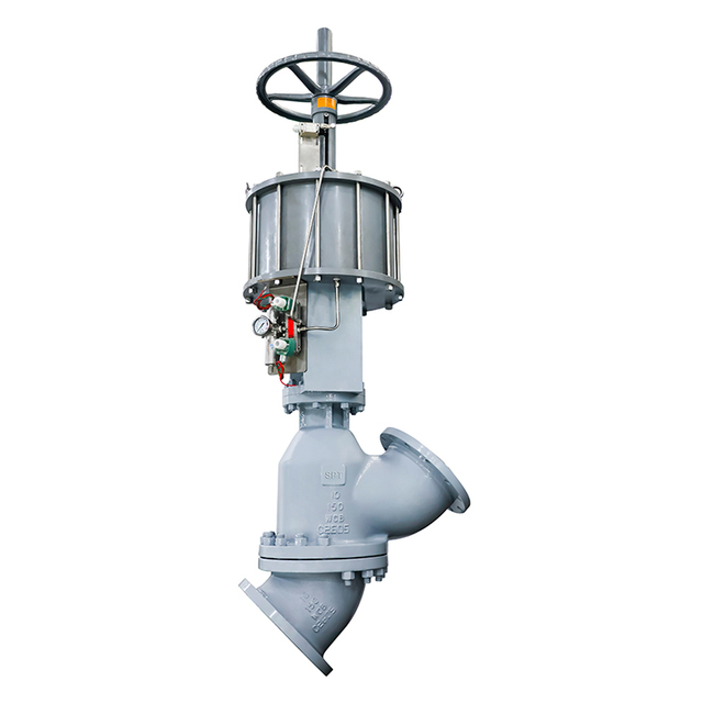 Pneumatic 45 Degrees Angle Y Pattern Slurry Valve
