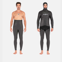 DIVESTAR LOGO personnalisé combinaison de natation Freedive en néoprène de haute qualité 3mm super extensible en peau lisse pour homme