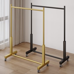 Stand <span class=keywords><strong>Display</strong></span> Lantai Logam Modern Mewah dengan Penyangga Tarik, untuk Pajangan Toko Pakaian. - Product Image 1