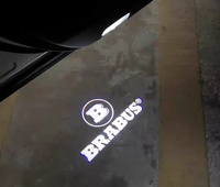 Projecteur d'angle LED style BRABUS avec logo et effet ombre fantôme pour Mercedes Benz Classe G G500 G63, étanche, adaptable