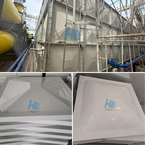 מלחמת אושר GRP FRP סיבי זכוכית מים אחסון טנק מבודד 5000 ליטר ליטר ליטר מודולרי מים טנק בכווית - Product Image 2