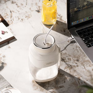 Licuadora Portátil para Smoothies con Diseño de Pajita, Mini Licuadora de <span class=keywords><strong>40s</strong></span> para Jugos, 700ml, Carga Rápida Tipo-C, 12-15 Tazas - Product Image 5