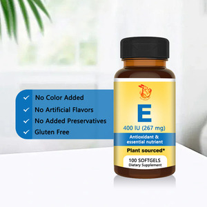 Complément alimentaire pour la santé, soin de la peau, complément de vitamine E pour adultes, soutien antioxydant, gélules de vitamine E - Product Image 2