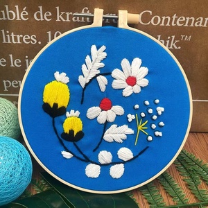 Kits de broderie au point de croix pour débutants adultes, motif floral écologique, pour la décoration du salon, artisanat de couture - Product Image 5