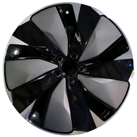 Rines de Aleación de 18, 19 y 20 Pulgadas para Tesla Model 3 Y, Diseño Aerodinámico de Alto Rendimiento, Acabado Negro Brillante con Superficie Mecanizada