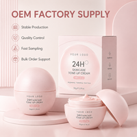 Crème Visage Éclaircissante Unifiante au Niacinamide, Correctrice de Teint, Hydratante au Céramide et Acide Hyaluronique, Effet Rose Lacté 24H