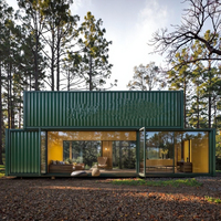 Maison conteneur de style méditerranéen de 20 pieds