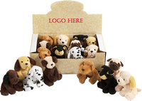 Jouets en peluche pour chiots de différentes races (Labrador, Jack Russell, Rottweiler et Dalmatien) sur mesure