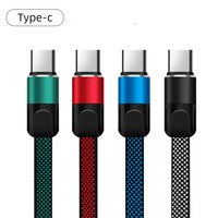 3A 480MHz USB 2.0 C vers A câble 4 couleurs au choix USB A vers C plat USB C câble de données et de charge