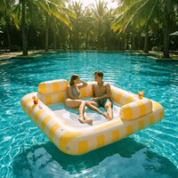 Flotteur de piscine gonflable sur mesure, flotteur de piscine pour usage domestique, flotteur de piscine en PVC avec porte-gobelet