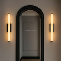 Lampes murales LED en albâtre à cylindre décoratif moderne pour la maison chambre à coucher chevet cuisine entrée salon appliques murales nordiques