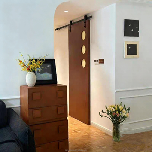 باب تخزين باب الحظيرة من الخشب العتيق الساخن ، باب منزلي شخصي ، تصميم متعدد الاستخدامات مختلط ومطابق - Product Image 6