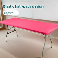 Nappe carrée extensible en polyester pour l'export, demi-rembourrage, couleur unie simple, lavable, vente en gros