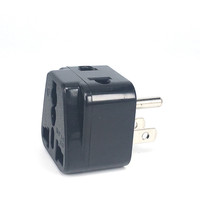 Adaptateur de prise universelle 3 broches pour voyage, convertisseur de prise américaine (USA) vers UE, Royaume-Uni, Chine, 2 en 1, prise Philippines