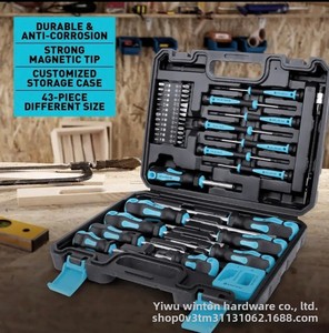 Jeu de 43 embouts de tournevis de précision professionnels en acier S2, magnétiques, avec coffret robuste pour la réparation automobile et électronique - Product Image 5