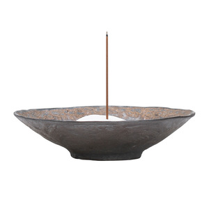 Porte-encens en céramique brûlée rétro, fait à la main, pour l'encens de style zen, bois d'agar, bois de santal, origine Dehua - Product Image 2