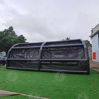 Taille personnalisée durable 40ft Pop Sale géant gonflable Cage de frappe de baseball Cage d'entraînement de baseball Jeu de sport