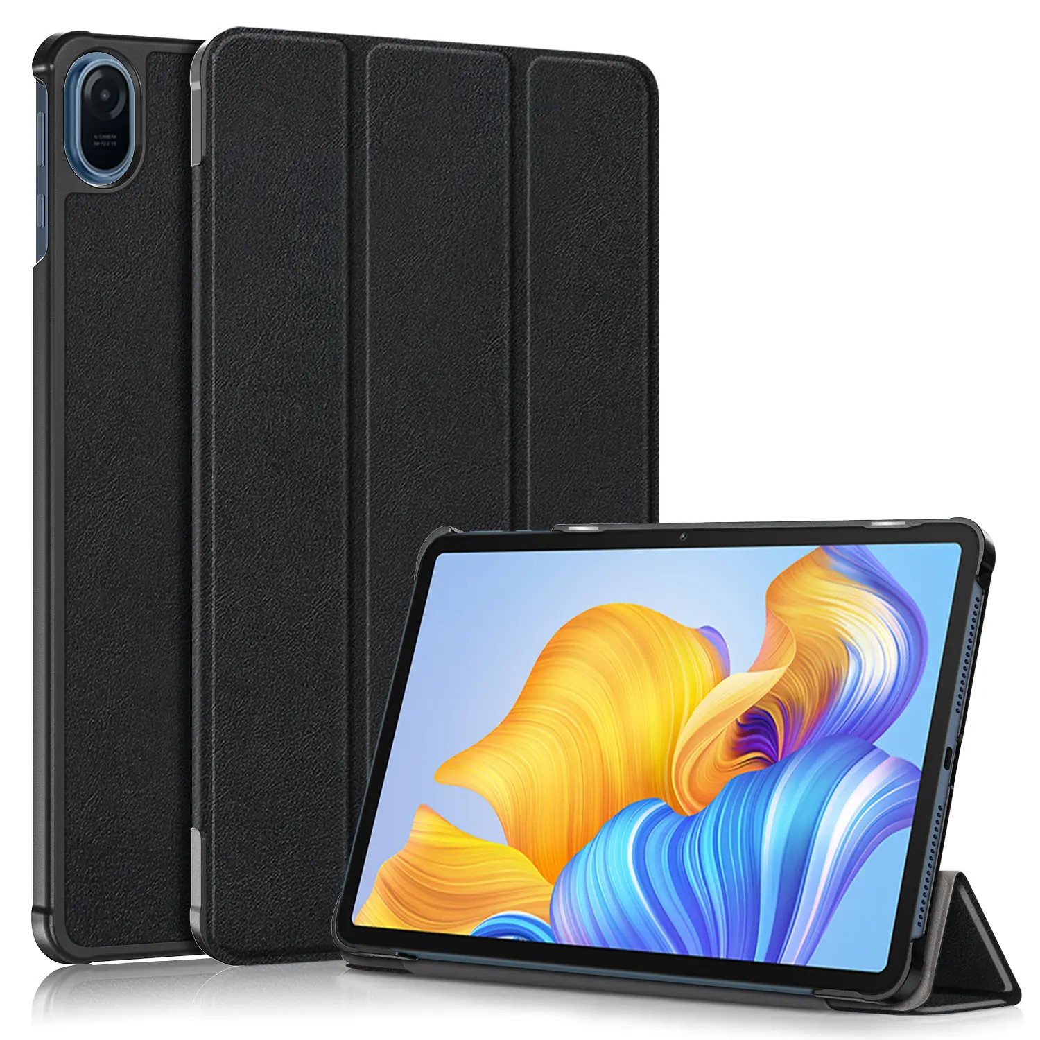 Casing Penutup PC Tablet Pintar Kulit PU Sandaran Tiga Lipat Ramping Untuk Honor Pad 8 12 Inci Tablet 2022