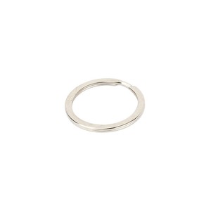 Metal Flat <b>Key</b> <b>Rings</b> Nickel Plated Iron Double Layer Bright Finish <b>Car</b> Keychain Accessories Bulk Pack TDD001 - Product Image 3