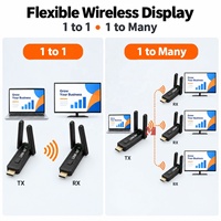 Extenseur HDMI sans fil 150M avec émetteur-récepteur 5G, un à plusieurs, jusqu'à 1 à 4