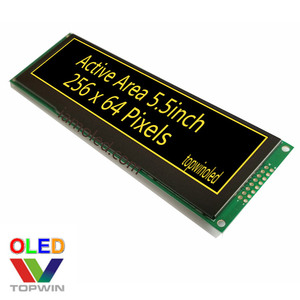 Topwin 올레드 스크린 5.5 ''5.5 인치 5.5 인치 256x64 픽셀 옐로우 색상 16 회색 스케일 모듈 SSD1322 TW56640560A01 (PCB 보드 포함) - Product Image 3