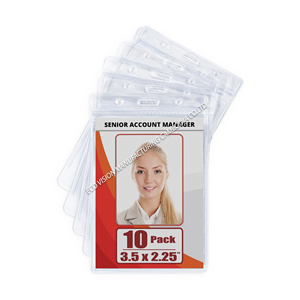 Prix d'usine direct vente chaude en plastique Transparent en gros forte personnalisation 3.5x2.25 badges verticaux du Cambodge - Product Image 1