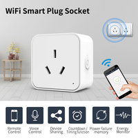 Enchufe Inteligente WiFi LangYeao Tuya AU 16A con Monitoreo de Energía, Compatible con Alexa y Google Home, Control Remoto y Temporizador