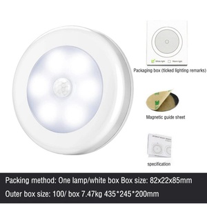 Lámpara de Inducción con Sensor de Movimiento para el Cuerpo Humano, Luz Nocturna LED a Pilas, Luz para Escaleras, Luz para Armario, Soporte para Lámpara de Inducción - Product Image 5