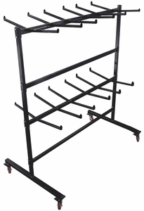 Carrito de silla plegable personalizable con marco de <span class=keywords><strong>metal</strong></span> negro con soporte OEM de cuatro ruedas para facilitar su transporte - Product Image 5