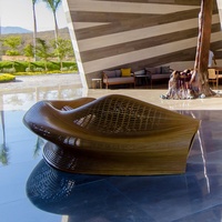 Banc d'extérieur moderne et élégant en bois pour les espaces commerciaux Sièges confortables pour les parcs Plazas Hôpitaux Hôtels Gymnases