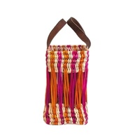 Sac fourre-tout en rotin marocain tissé à la main Minimoroccolism MA sans fermeture pour le shopping, les pique-niques et la plage, modèle MMC903135