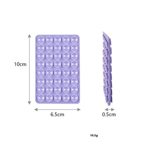 Silicone double face antidérapant 40 ventouses pour tapis adhésif Support pour téléphone portable pour ventouse mobile - Product Image 6