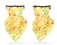 Cache-cou triangulaire respirant à motif animalier tendance pour le cyclisme, la pêche et les sports de plein air