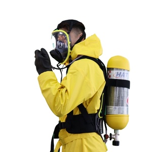 Couleur rouge Travail Pompier En Caoutchouc Combinaison De Protection Chimique - Product Image 3