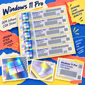 Windows 11 Professional COA Product Key Label OEM PC License USA <strong>Origin</strong> Global Online Activation Stock Available - Product Image 6