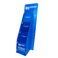 POP 3 Niveaux Pliable Personnalisé Carton Plancher Magazine Journal Bandes Dessinées Présentoir Étagères Stand
