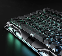 Clavier de jeu GravaStar Mercury V75 75% à effet Hall - Noir furtif et gris méca pour les jeux FPS