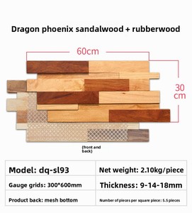 Paneles de Pared de Madera Maciza 3D Cumaru, Resistentes al Fuego y Duraderos, para Decoración de Paredes de TV en <span class=keywords><strong>Apartamentos</strong></span> y Villas Modernas - Product Image 6