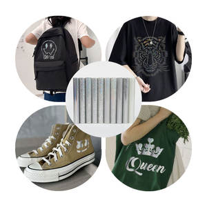 Haute qualité argent aluminium points fond <span class=keywords><strong>noir</strong></span> HTV <span class=keywords><strong>transfert</strong></span> de chaleur vinyle Film PLB053 matériel d'impression rouleau <span class=keywords><strong>papier</strong></span> pour vêtements - Product Image 6