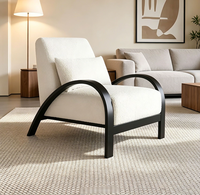 Fauteuil simple STG de style rétro européen et américain, style médiéval, vintage, décontracté, avec structure en acier, pour la maison