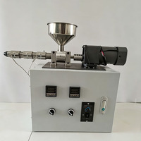 Extrudeuse de filament 3D portable de bureau en plastique à vis simple avec système de contrôle de température double