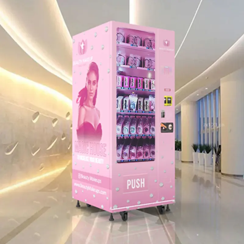 Vente chaude Zhongda Smart Rose cils cheveux distributeur automatique de fournitures cosmétiques distributeur automatique de produits de maquillage