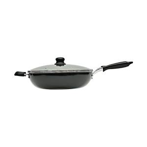 <span class=keywords><strong>Wok</strong></span> antiadhésif écologique avec couvercle en verre 32 cm compatible gaz et induction pour restaurants - Product Image 1
