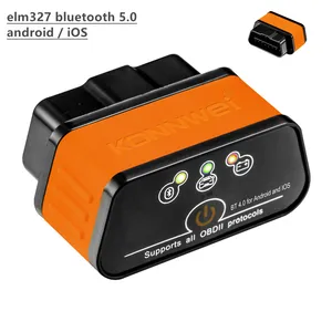 Konnwei KW903 블루투스 ELM327 자동차 스캐너 ELM OBD2 진단 도구 범용 자동차 안드로이드 iOS 모두