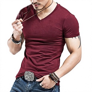 T-shirt personnalisé pour homme de haute qualité, manches courtes, en soie/coton, col rond, impression numérique, coupe classique, respirant, personnalisable - Product Image 1