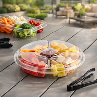 Wegwerp plastic fruitdoosjes blisterverpakking rond verdikt transparant food grade met deksel