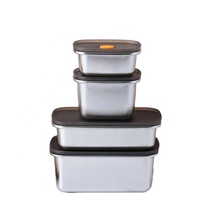 Nouvelle couverture hermétique en silicone pour récipient de four, boîte à lunch en acier inoxydable pour fruits et légumes, idéale pour le dîner