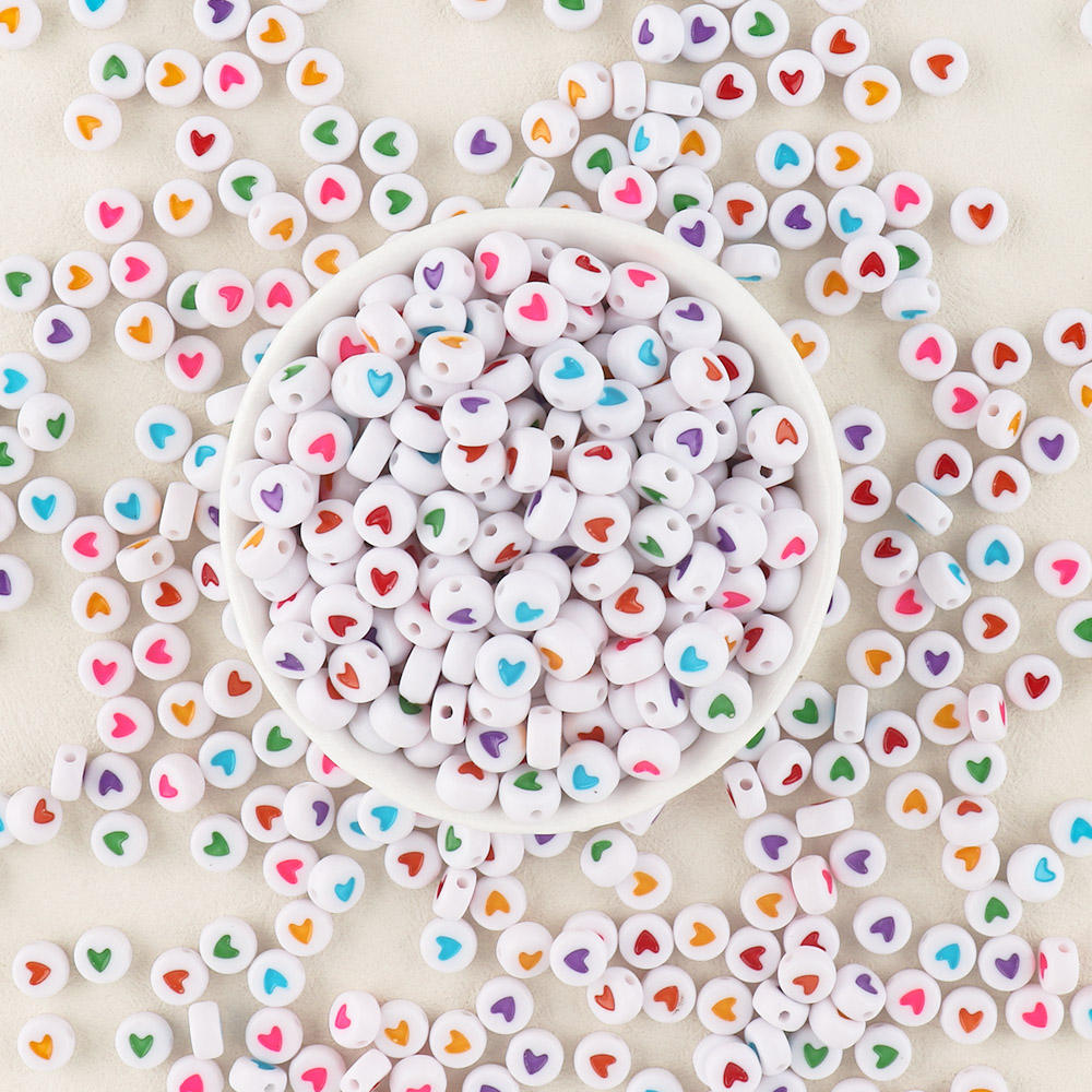 Acrylic color love heart G12