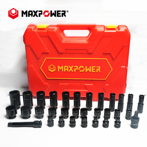 Maxpower 32 mảnh <span class=keywords><strong>Metric</strong></span> SAE <span class=keywords><strong>6</strong></span> điểm tác động cờ lê ổ cắm thiết lập với thanh mở rộng - Product Image 4