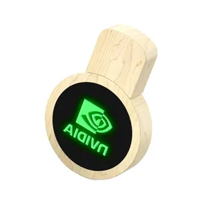 Capa de memória flash usb com LED de longa duração e brilho Udp Light Up de venda quente